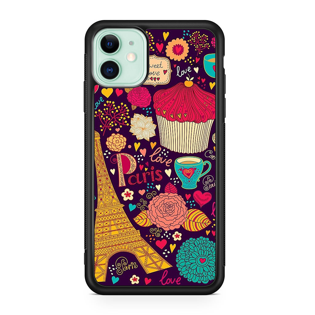 Vintage Love In Paris iPhone 12 mini Case