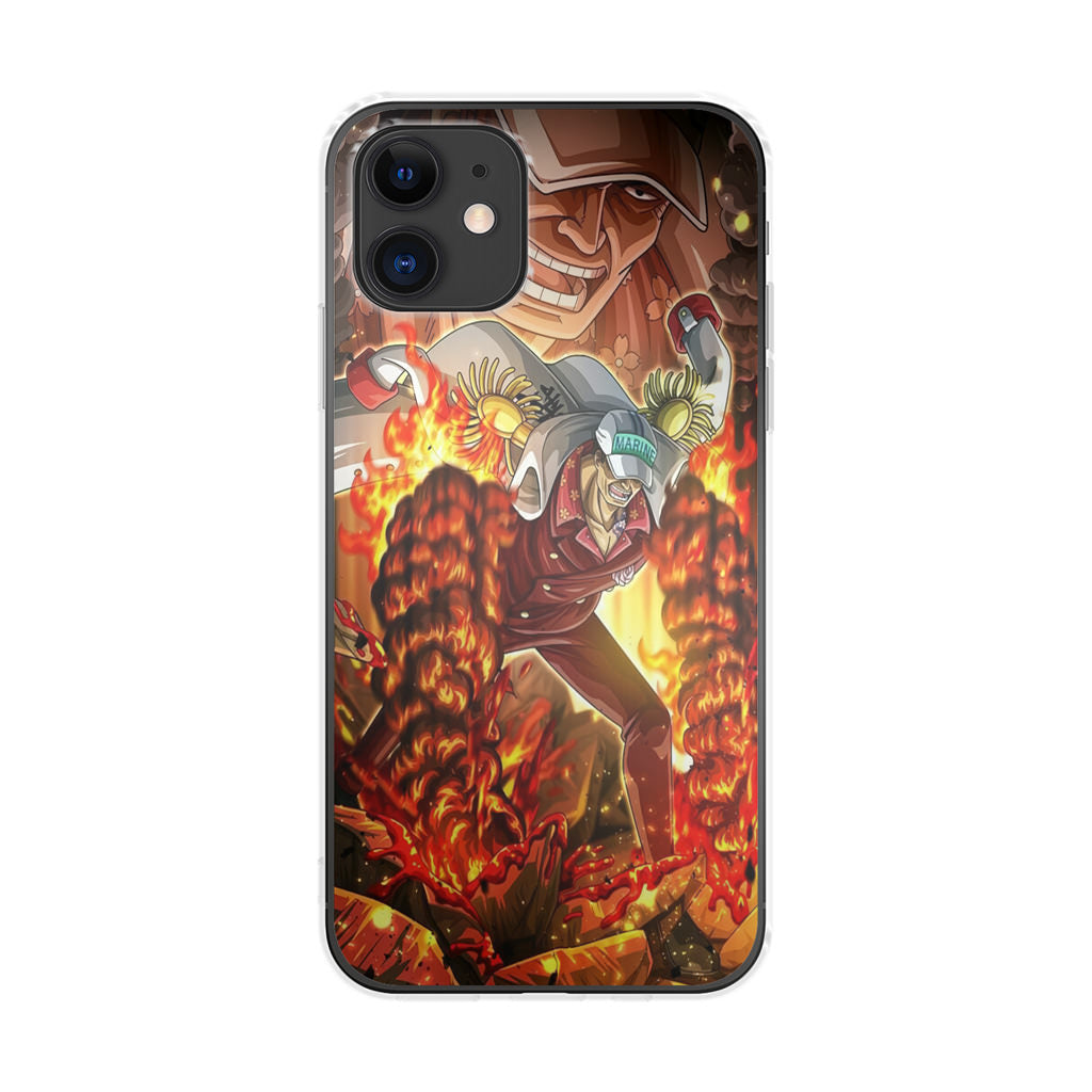 Akainu Exploding Volcano iPhone 11 Case
