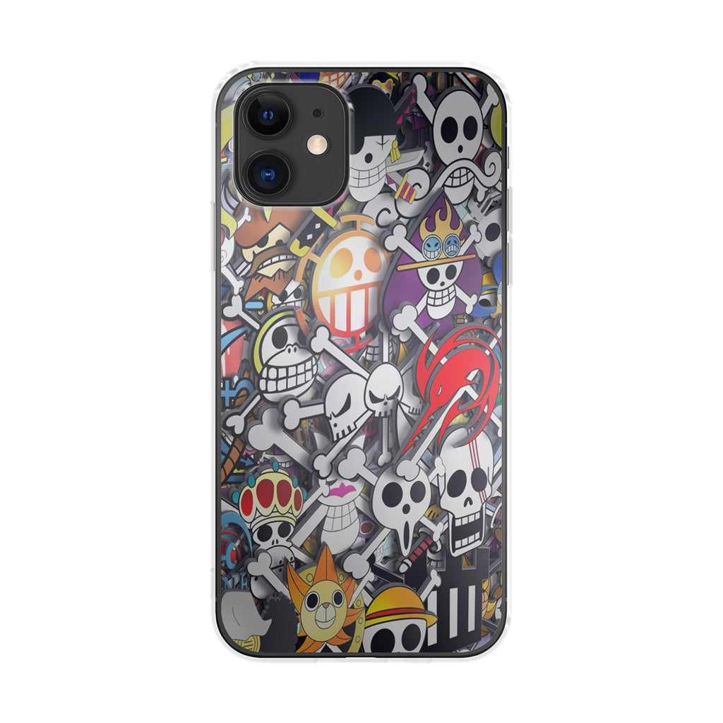 All Pirate Symbols One Piece iPhone 12 Case