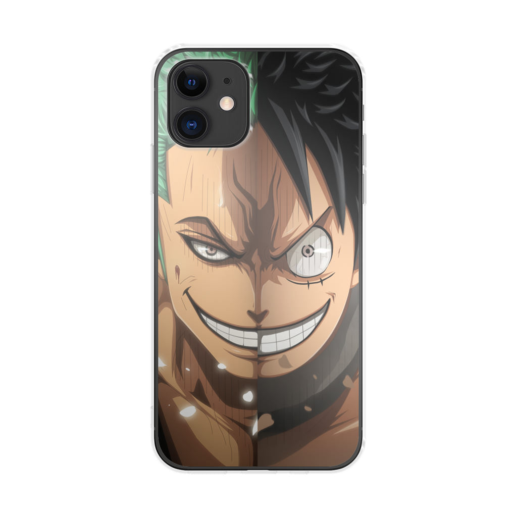 Luffy And Zoro Half Smile iPhone 11 Case