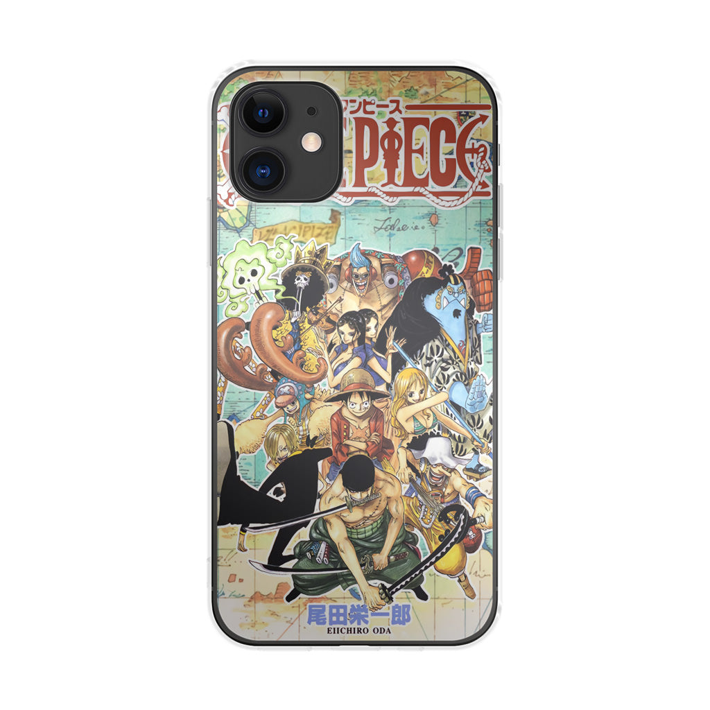 One Piece Comic Straw Hat Pirate iPhone 12 Case
