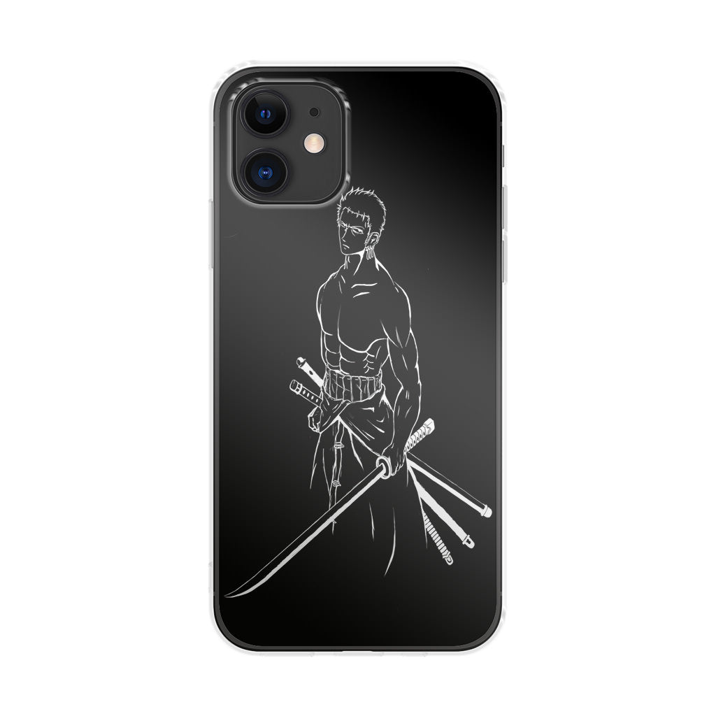 Roronoa Zoro Outlines iPhone 12 mini Case