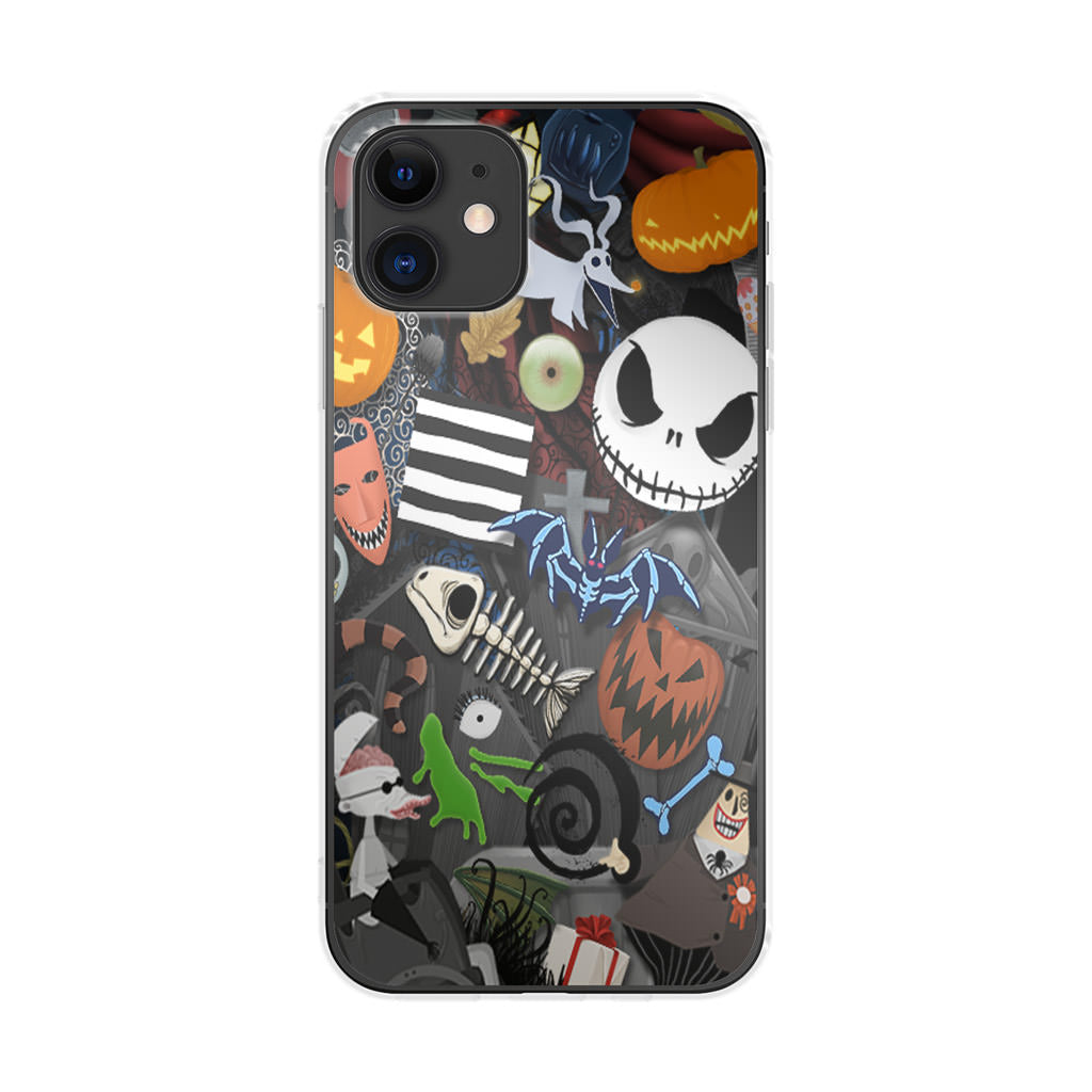 Nightmare Before Chrismast Collage iPhone 12 mini Case