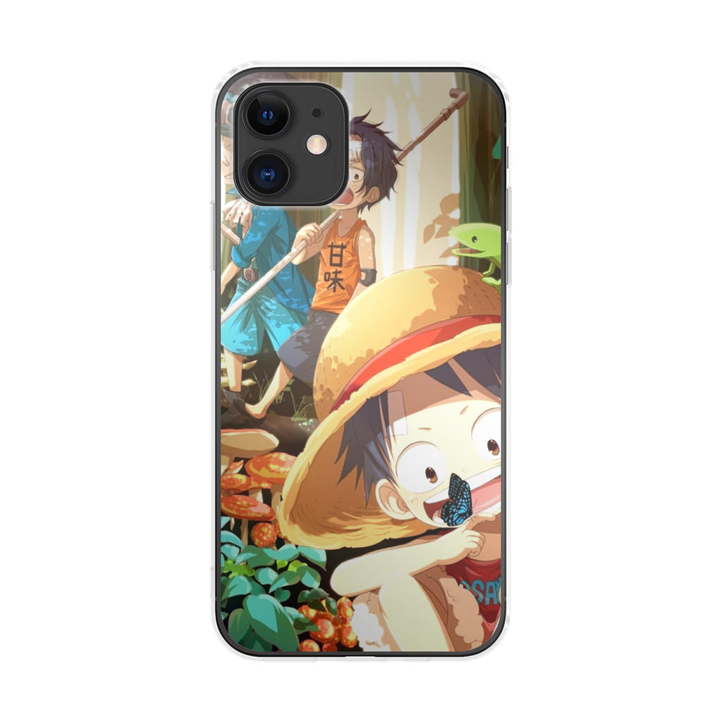 One Piece Little Sabo Ace Luffy Cute iPhone 11 Case