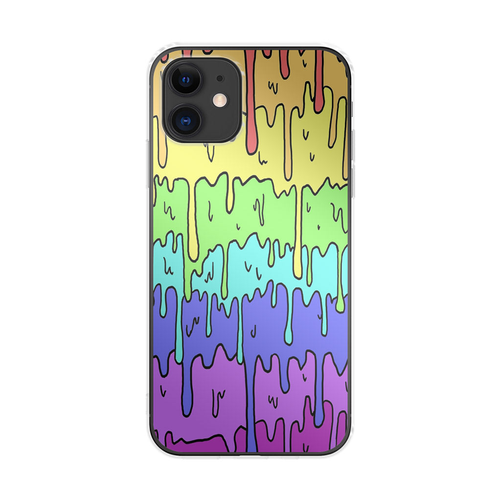 Pastel Kawaii Melting Rainbow iPhone 12 mini Case