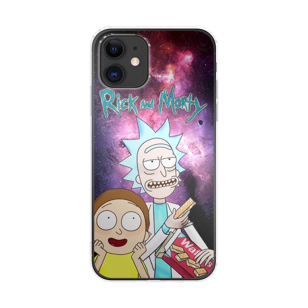 Rick And Morty Nebula Space iPhone 12 Case