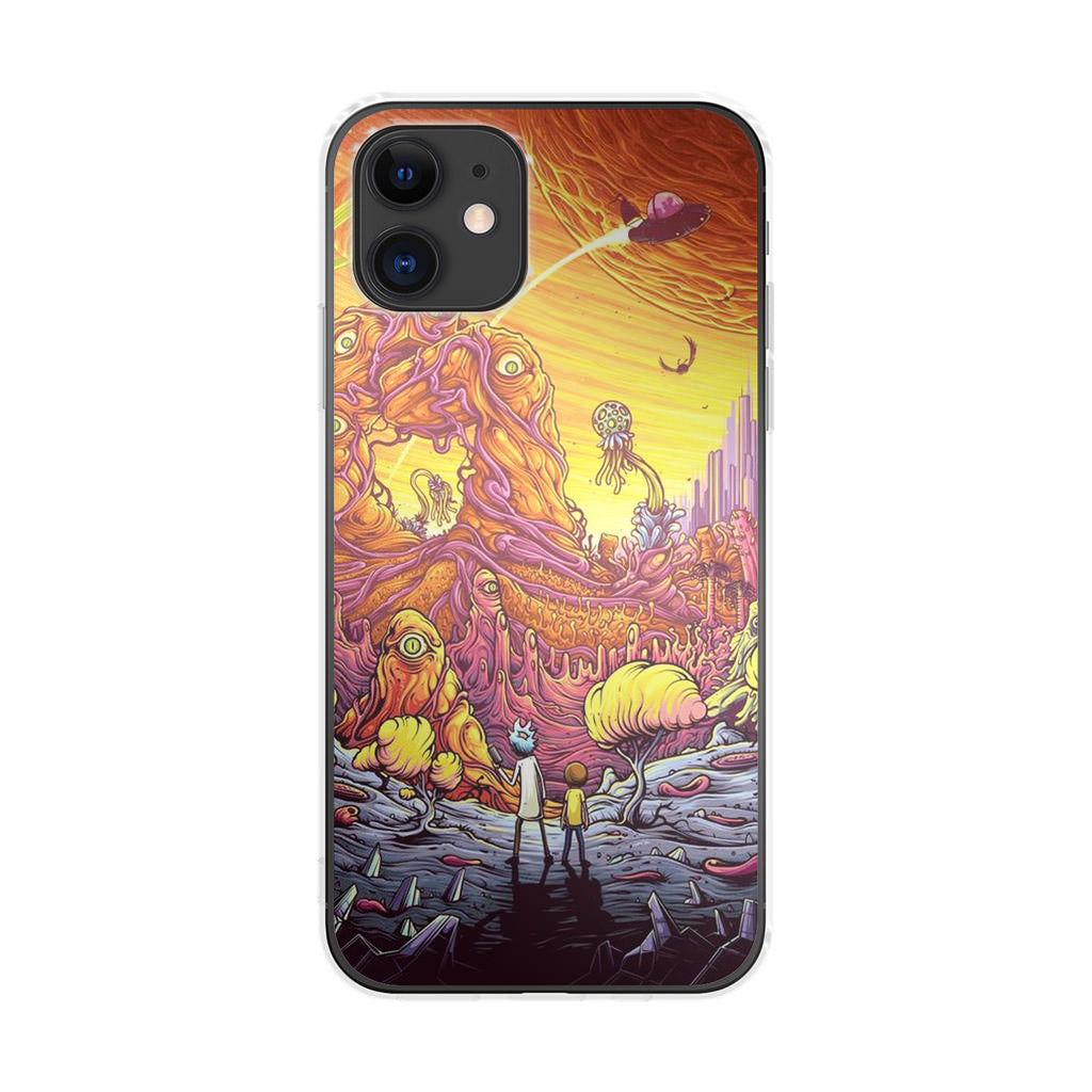 Rick And Morty Alien Planet iPhone 12 mini Case