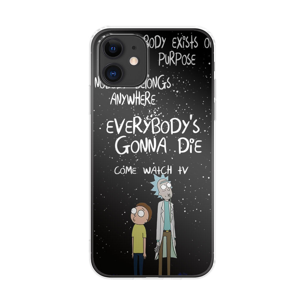 Rick And Morty Quotes iPhone 12 Case