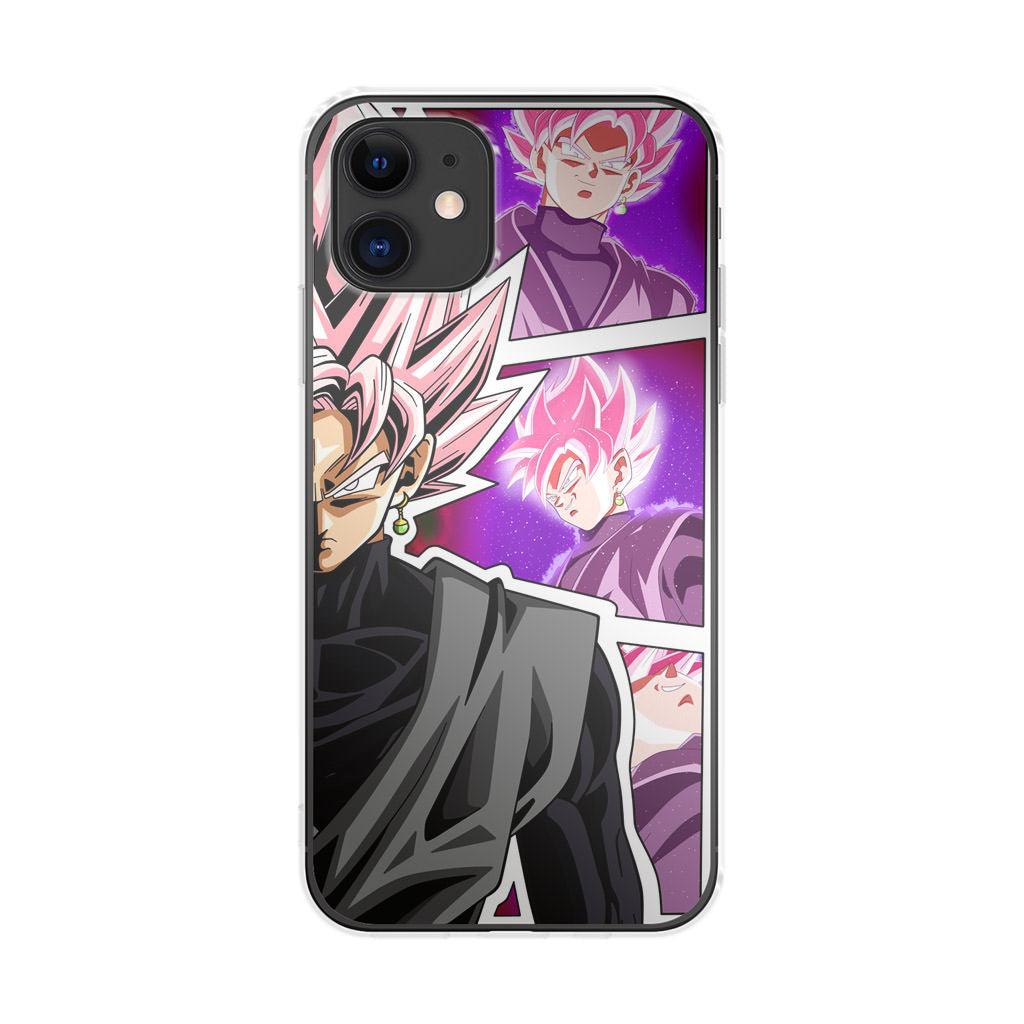 Super Goku Black Rose Collage iPhone 12 Case