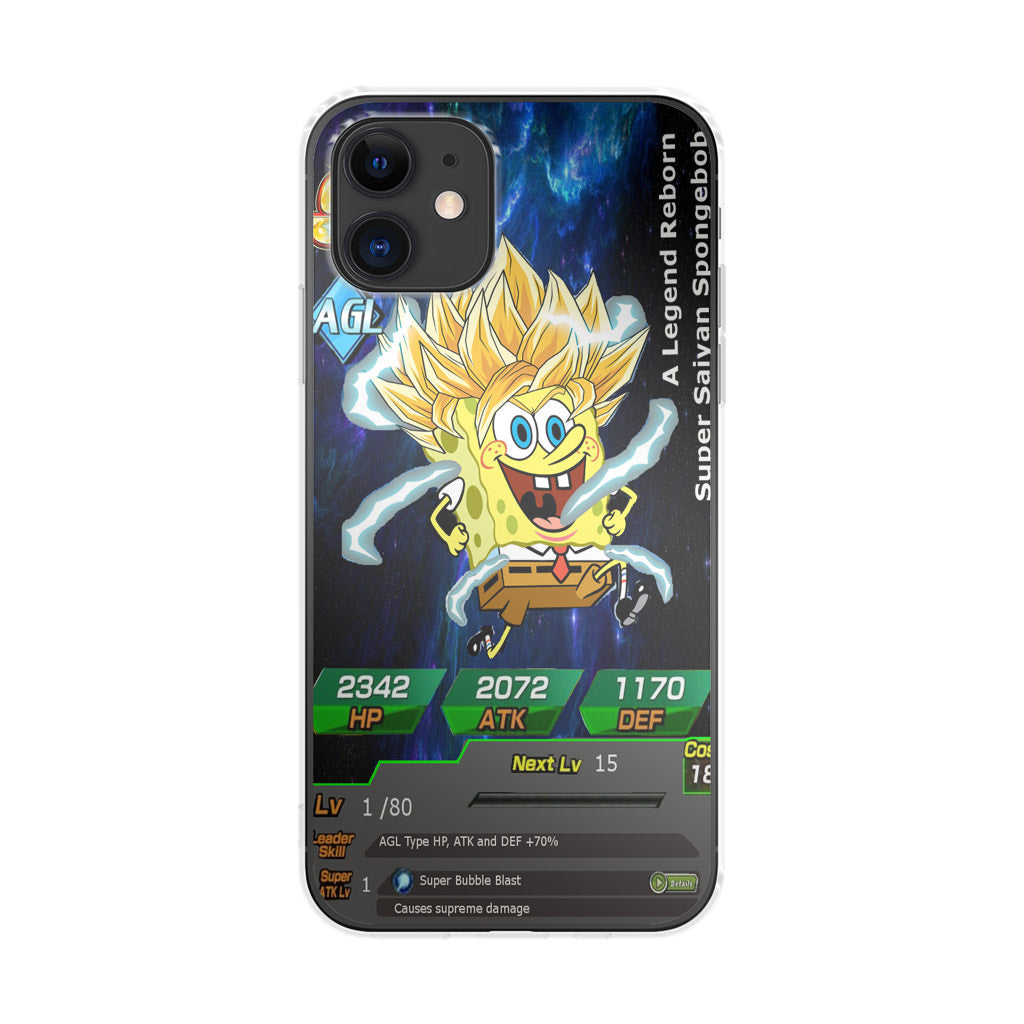Super Saiyan Spongebob Card iPhone 11 Case