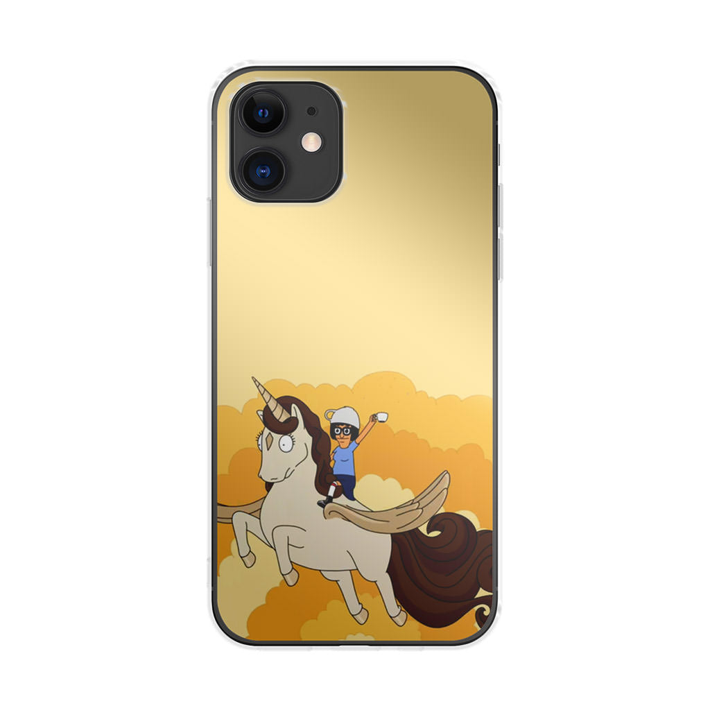 Tina Belcher And Unicorn iPhone 12 mini Case