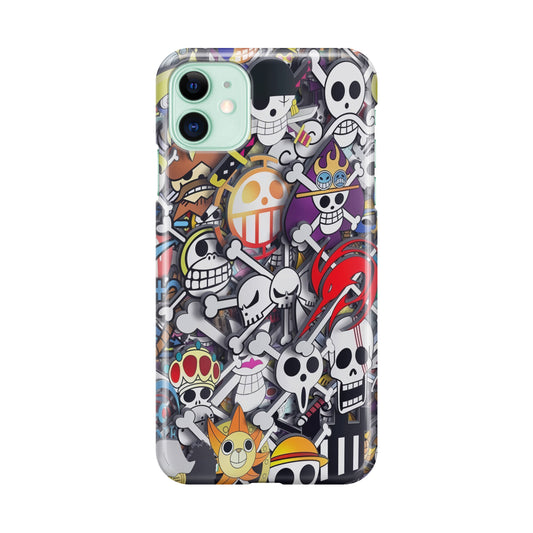 All Pirate Symbols One Piece iPhone 11 Case