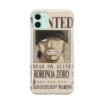 Roronoa Zoro Bounty iPhone 11 Case