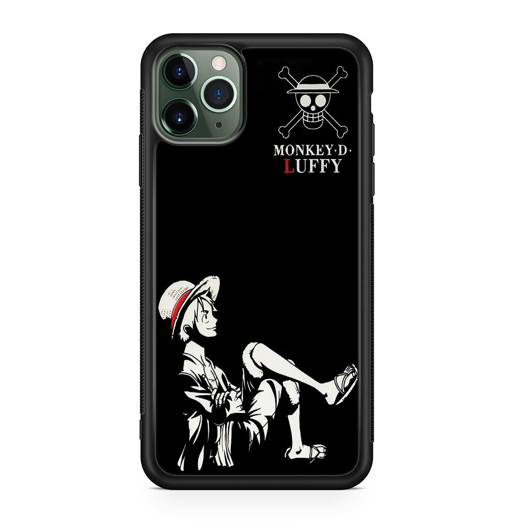 Monkey D Luffy Black And White iPhone 11 Pro Max Case