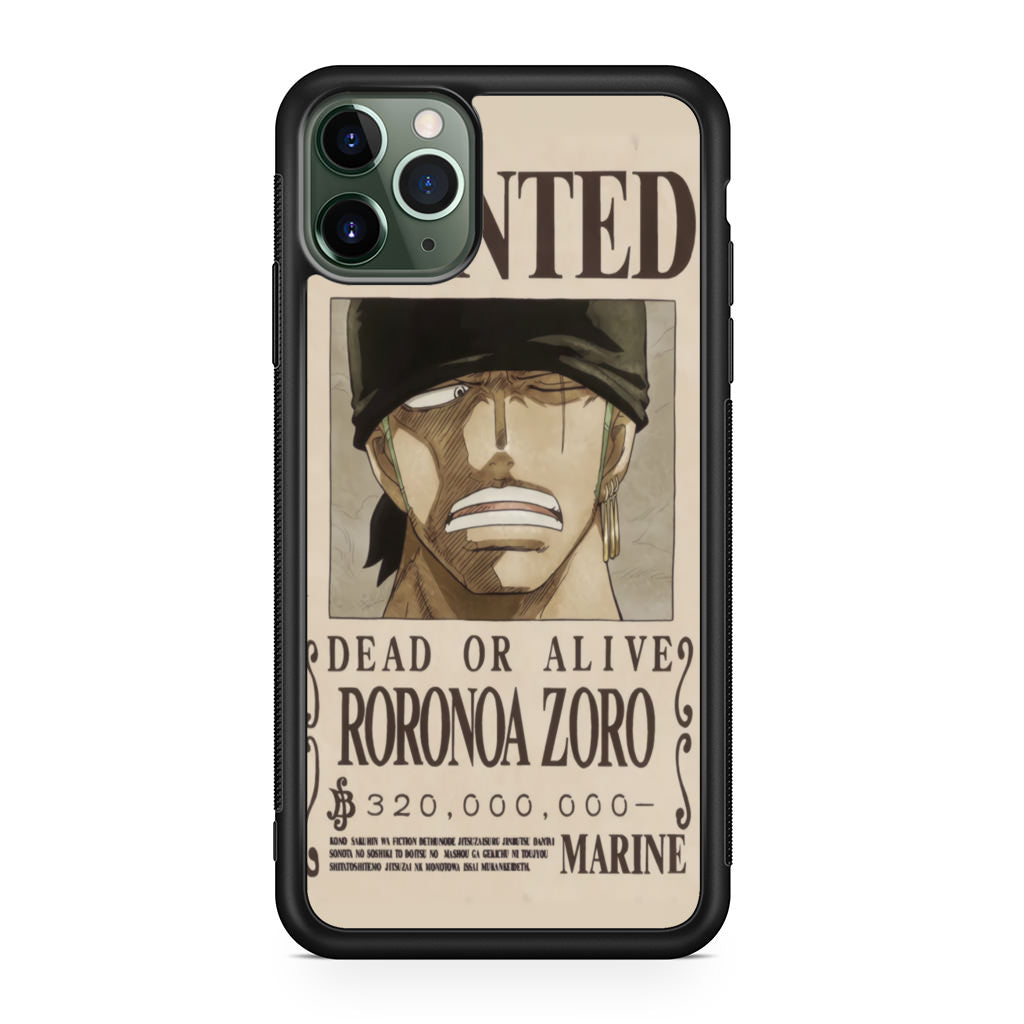 Roronoa Zoro Bounty iPhone 11 Pro Max Case