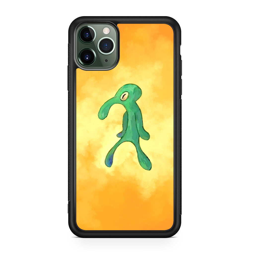 Bold and Brash Squidward Painting iPhone 11 Pro Case