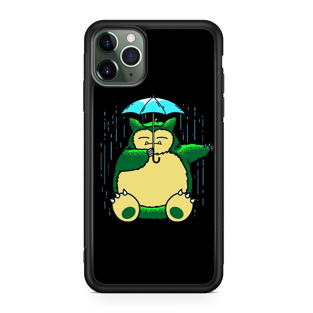 Cute Snorlax Umbrella iPhone 11 Pro Case