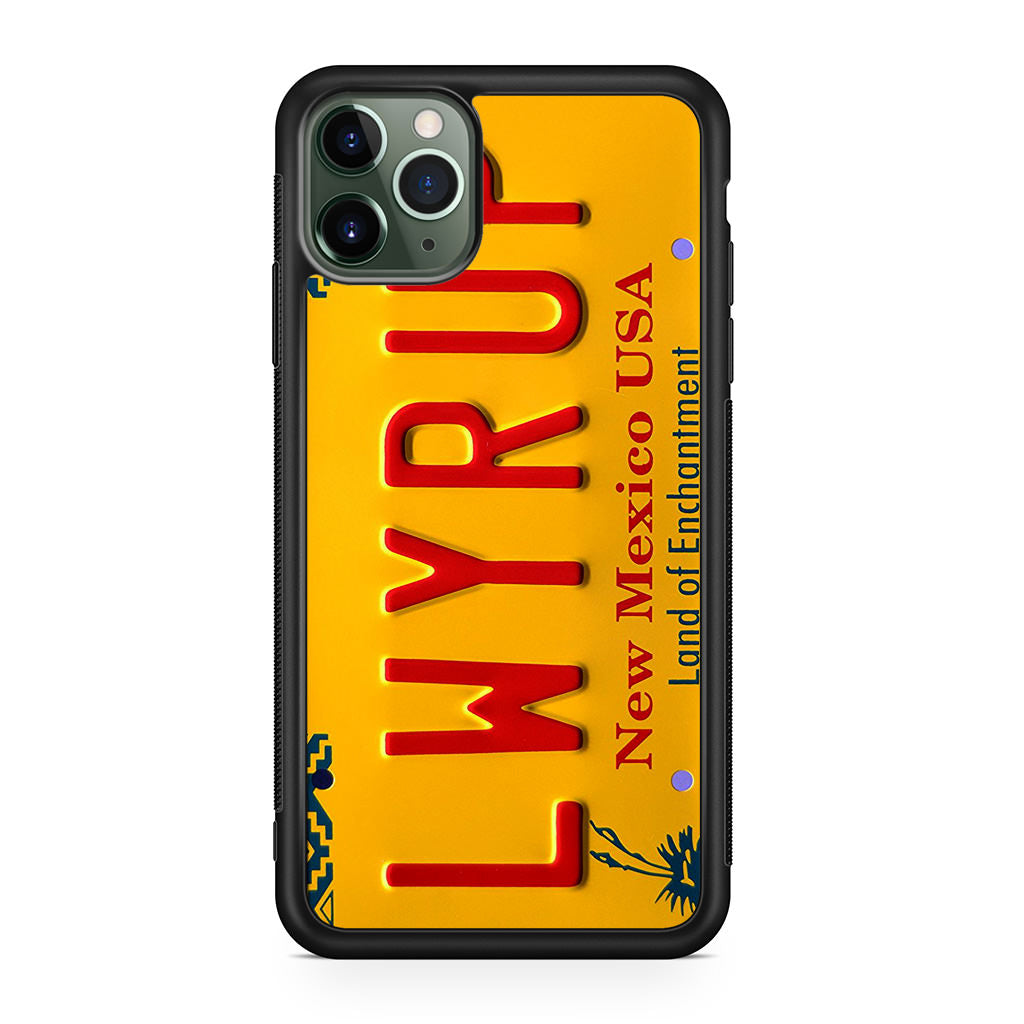 LWYRUP License Plate iPhone 11 Pro Max Case
