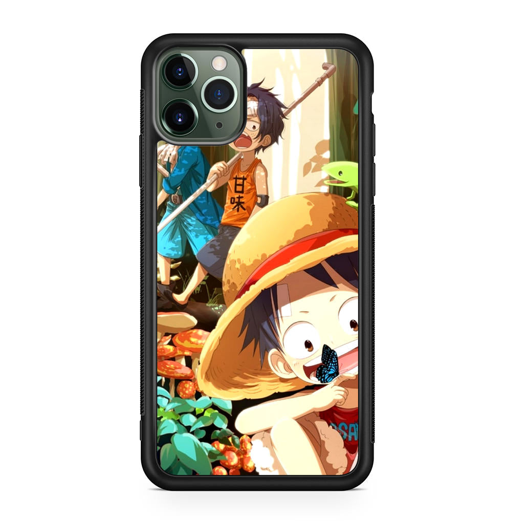 One Piece Little Sabo Ace Luffy Cute iPhone 11 Pro Case