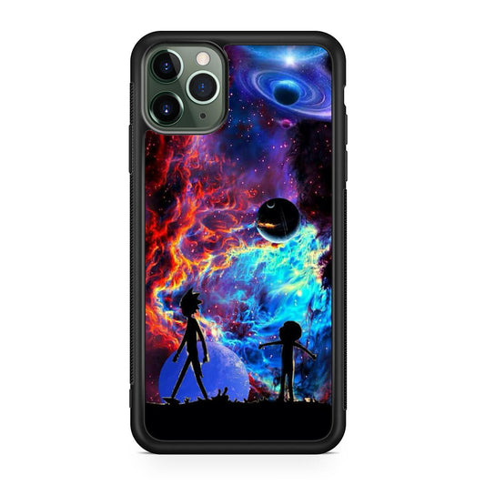 Rick And Morty Flat Galaxy iPhone 11 Pro Case