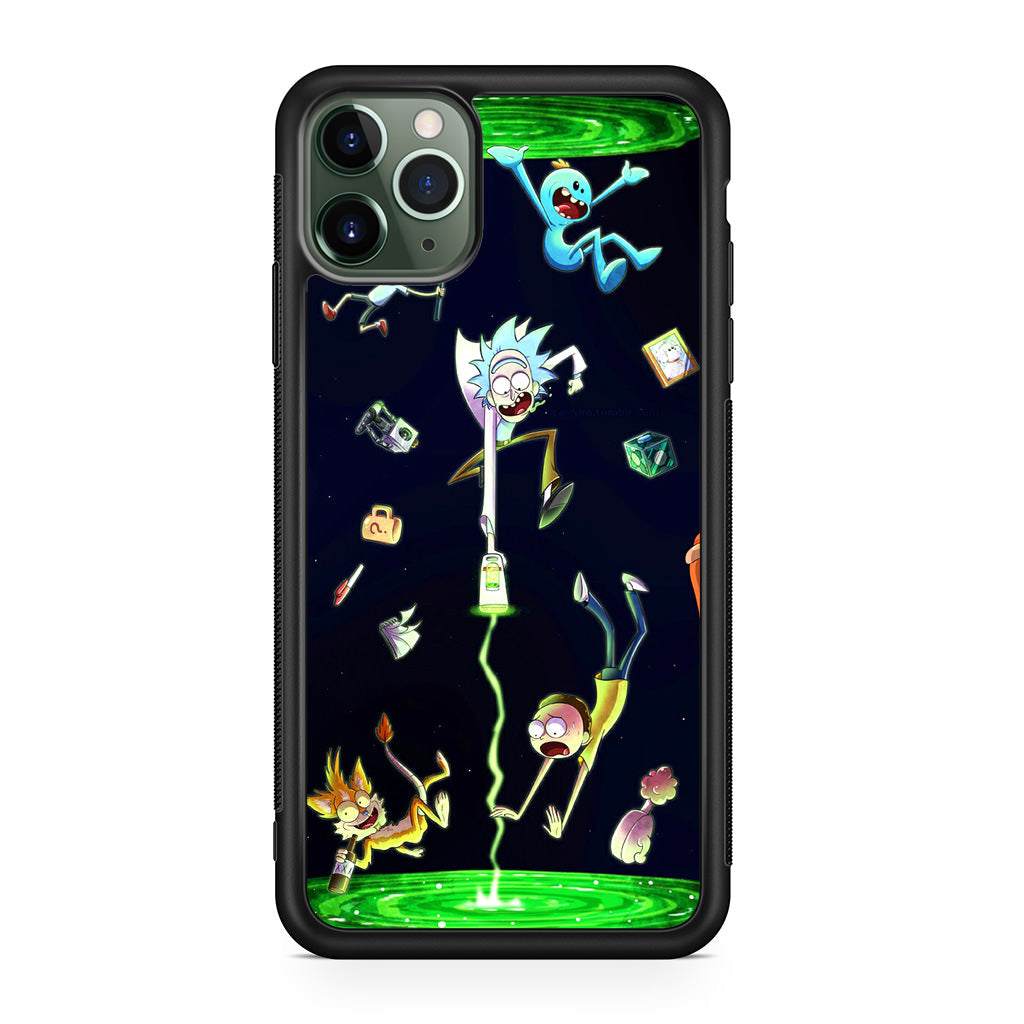 Rick And Morty Portal Fall iPhone 11 Pro Case