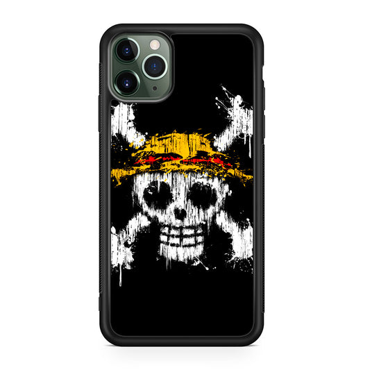 Straw Hat Pirate Logo Paint iPhone 11 Pro Case