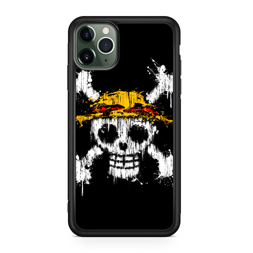 Straw Hat Pirate Logo Paint iPhone 11 Pro Max Case
