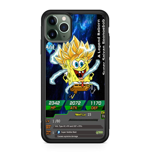 Super Saiyan Spongebob Card iPhone 11 Pro Case