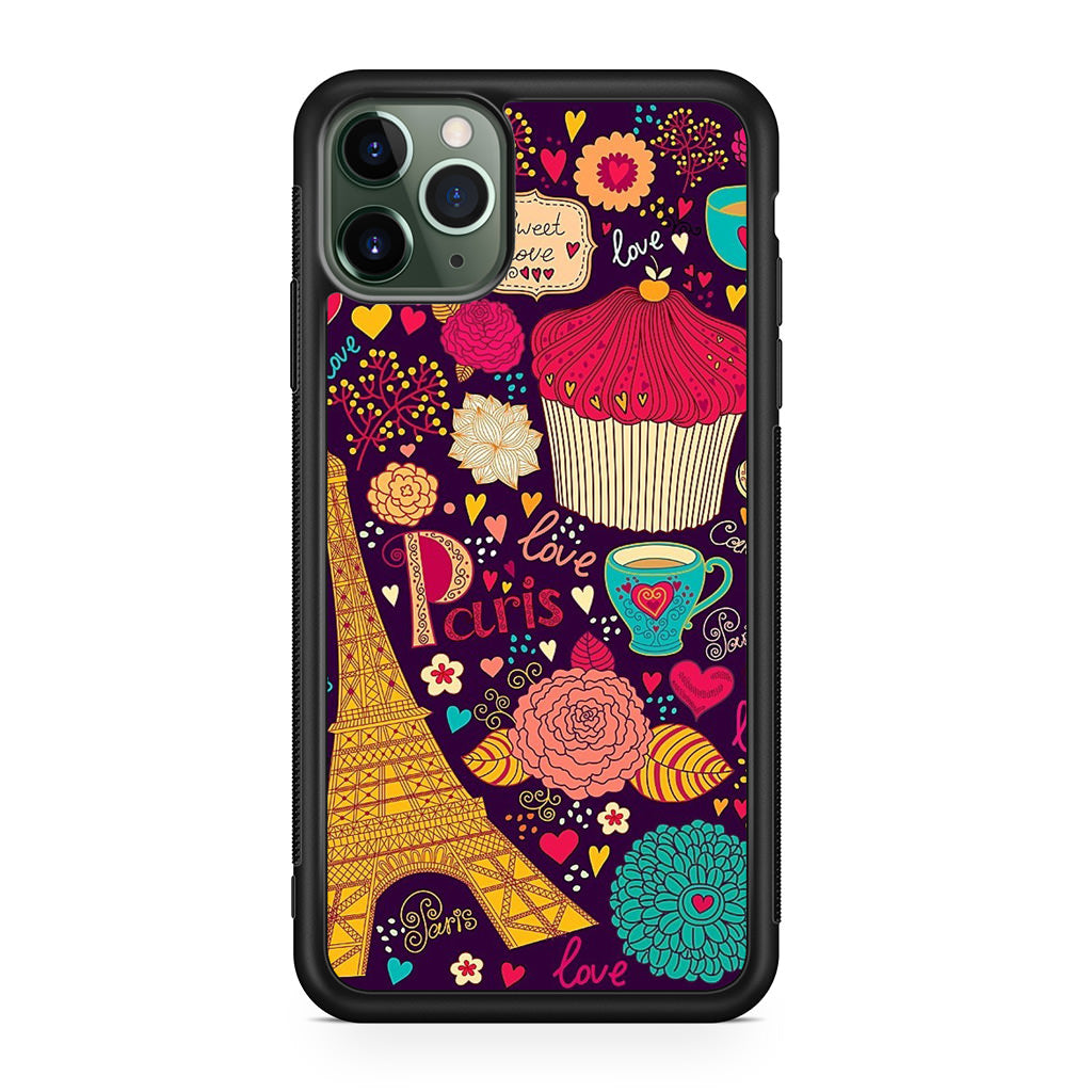 Vintage Love In Paris iPhone 11 Pro Case