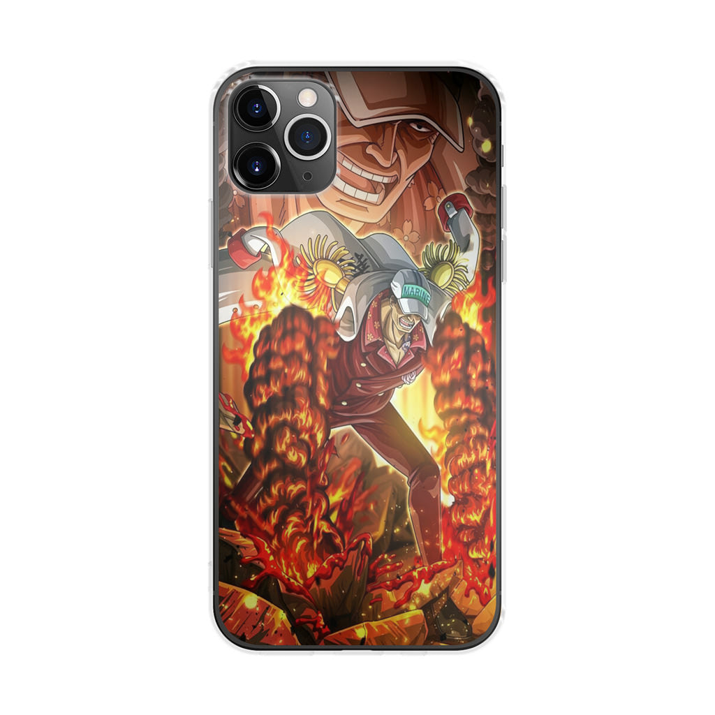 Akainu Exploding Volcano iPhone 11 Pro Case