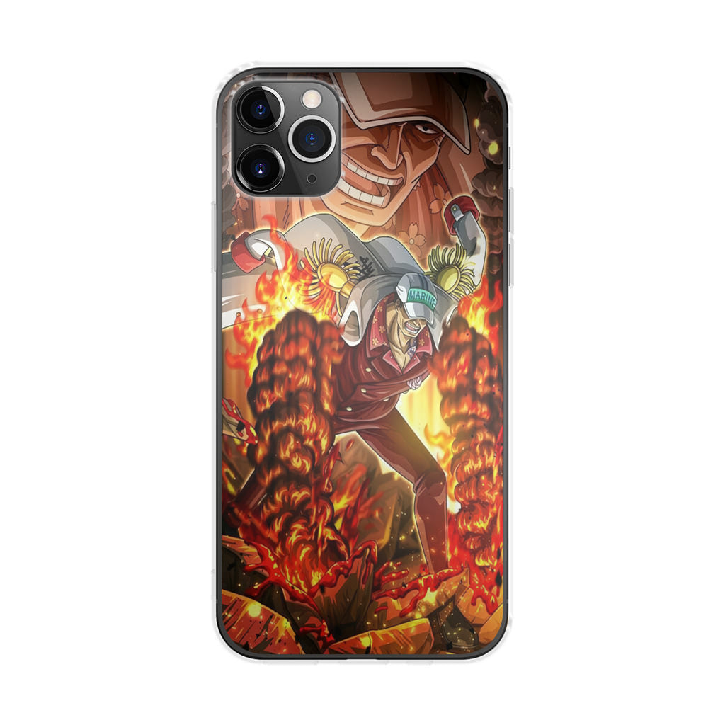 Akainu Exploding Volcano iPhone 11 Pro Max Case