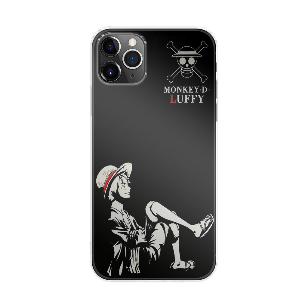 Monkey D Luffy Black And White iPhone 11 Pro Case