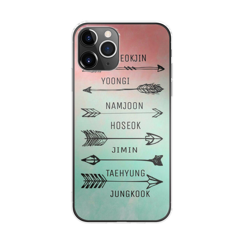 BTS Members Name iPhone 11 Pro Case