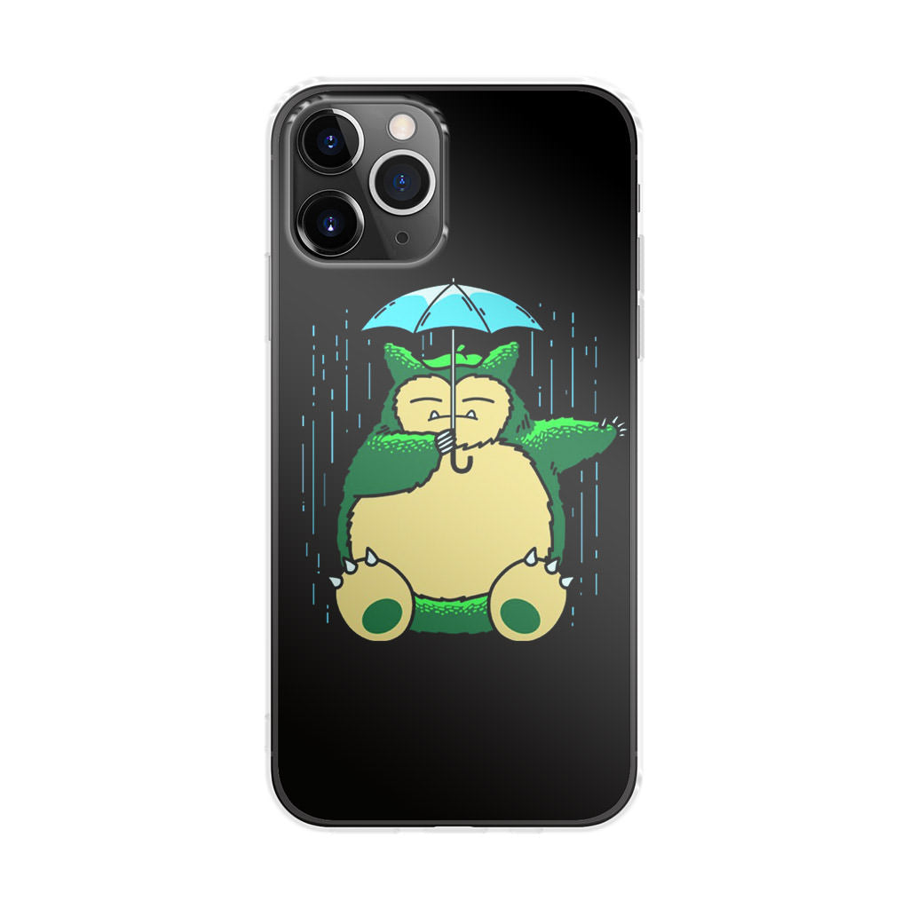 Cute Snorlax Umbrella iPhone 11 Pro Max Case