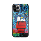 Dog Lying Under Starry Night Van Gogh iPhone 11 Pro Max Case