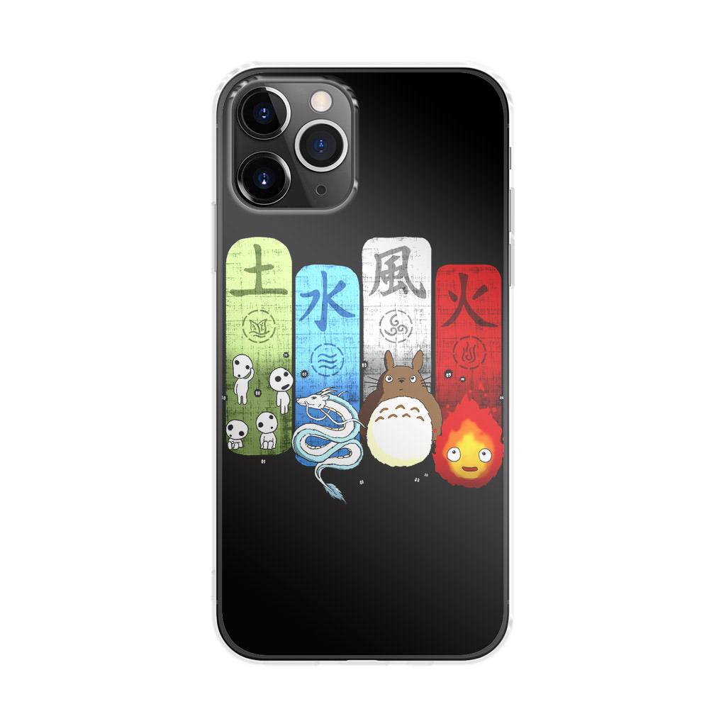 Ghibli Elemental Charms iPhone 11 Pro Case