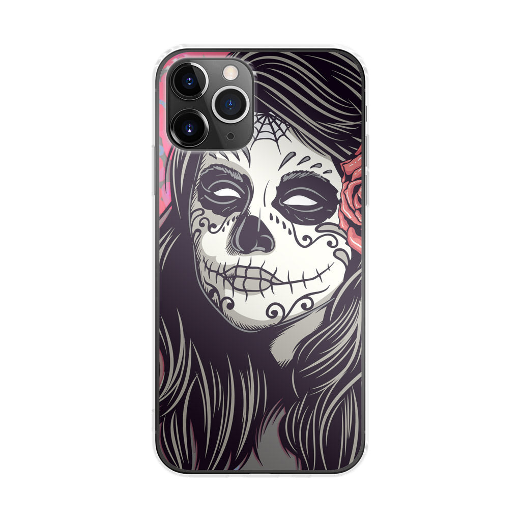 Girl Skull Flower iPhone 11 Pro Max Case