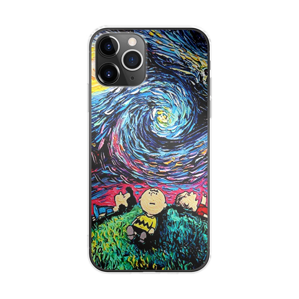 Peanuts At Starry Night iPhone 11 Pro Max Case