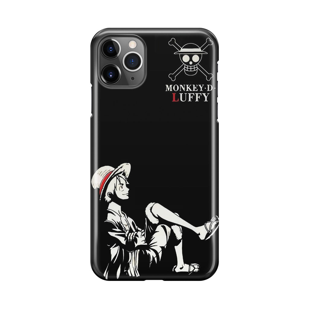 Monkey D Luffy Black And White iPhone 11 Pro Max Case