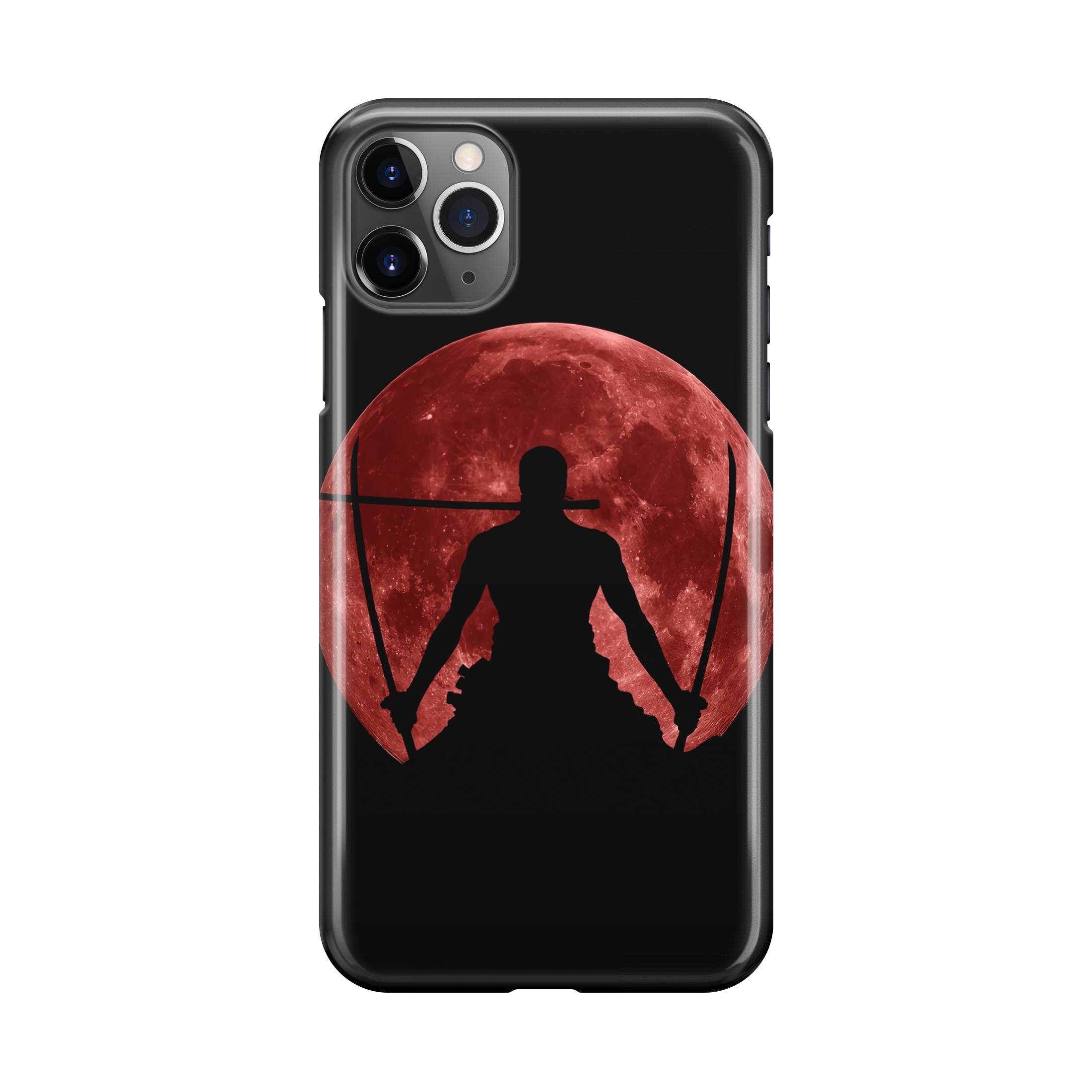 Silhouette Of Zoro In Santoryu Mode iPhone 11 Pro Max Case