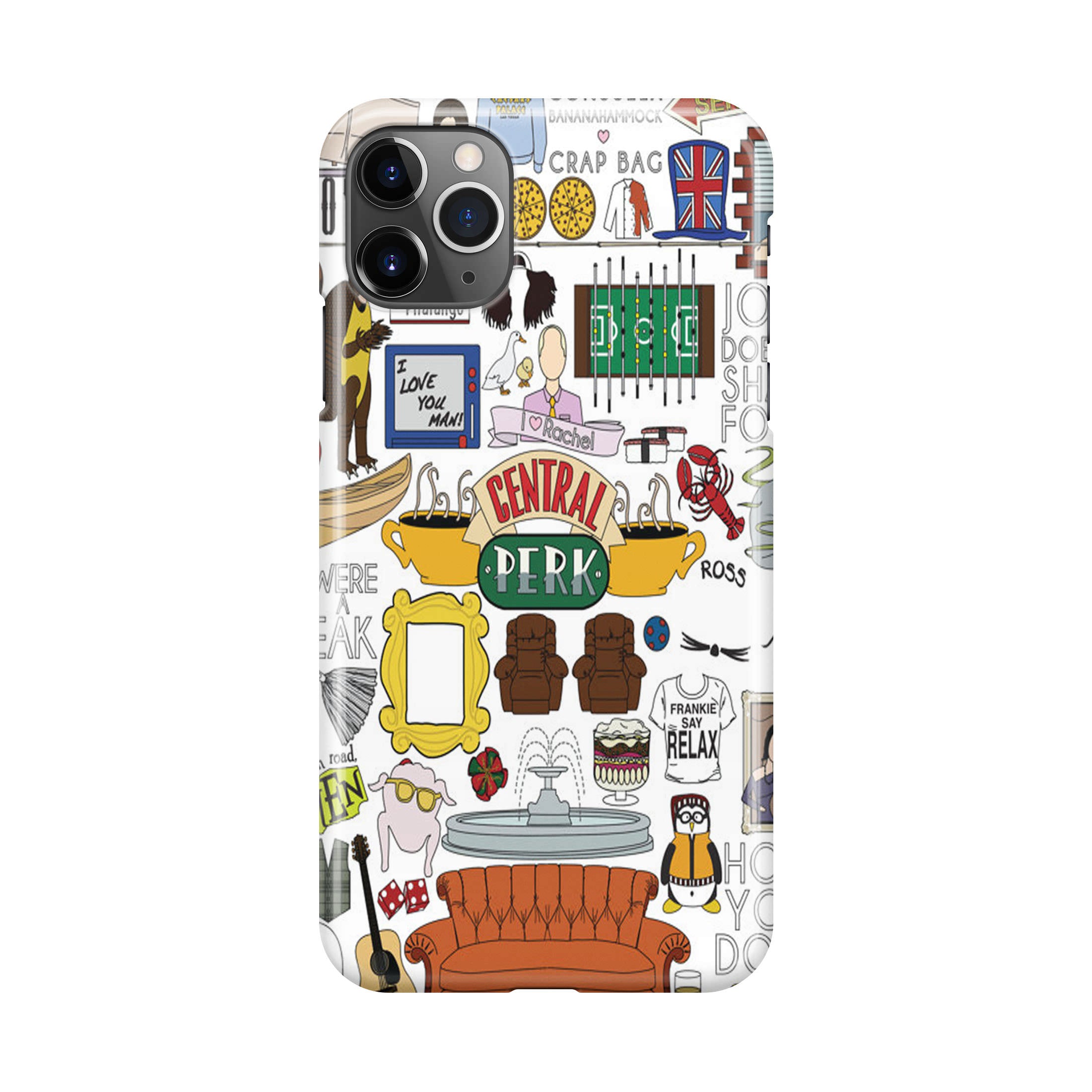 Friends TV Show Central Perk Sticker iPhone 11 Pro Case
