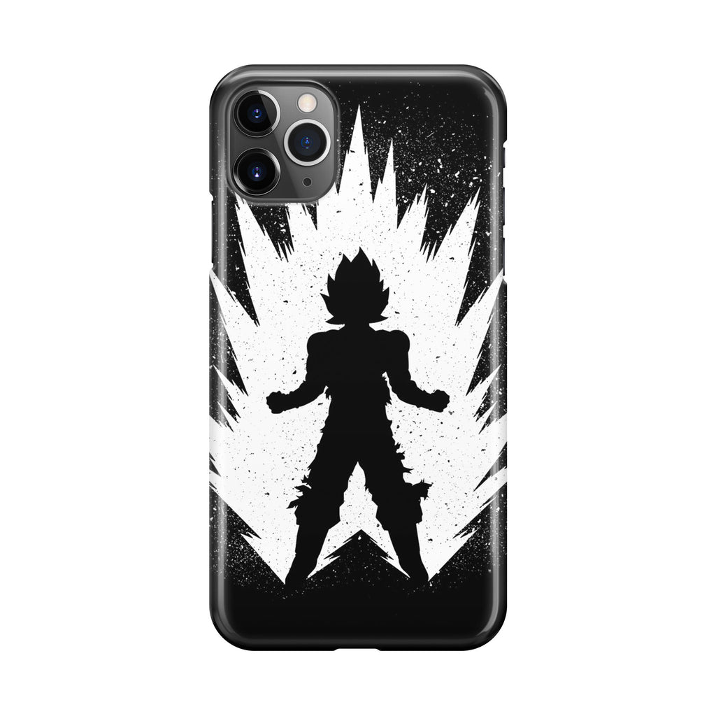 Goku Super Saiyan Black White iPhone 11 Pro Case