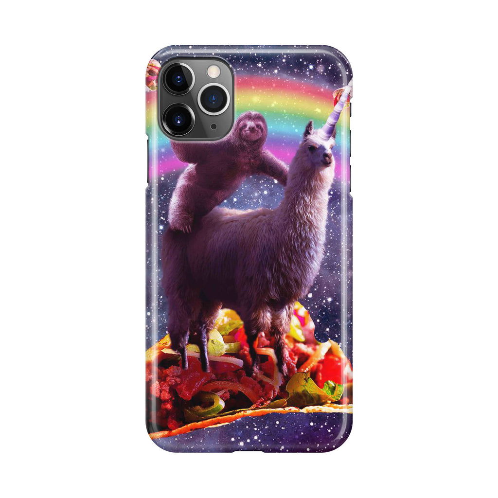 LLama And Sloth On Space iPhone 11 Pro Max Case
