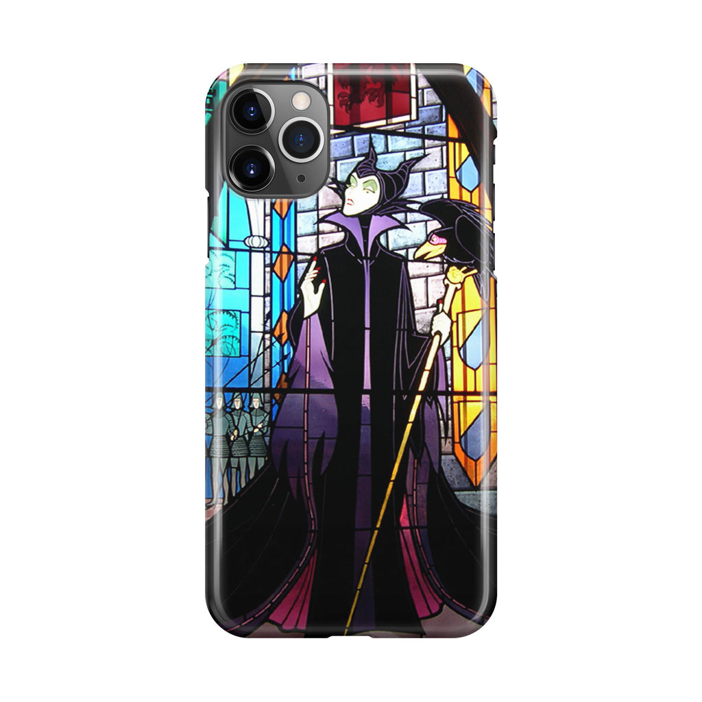 Maleficent Sleeping Beauty Glass Art iPhone 11 Pro Case