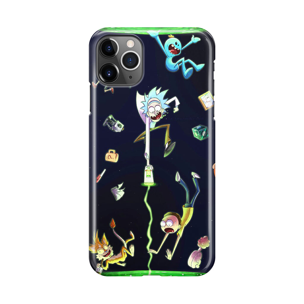Rick And Morty Portal Fall iPhone 11 Pro Case