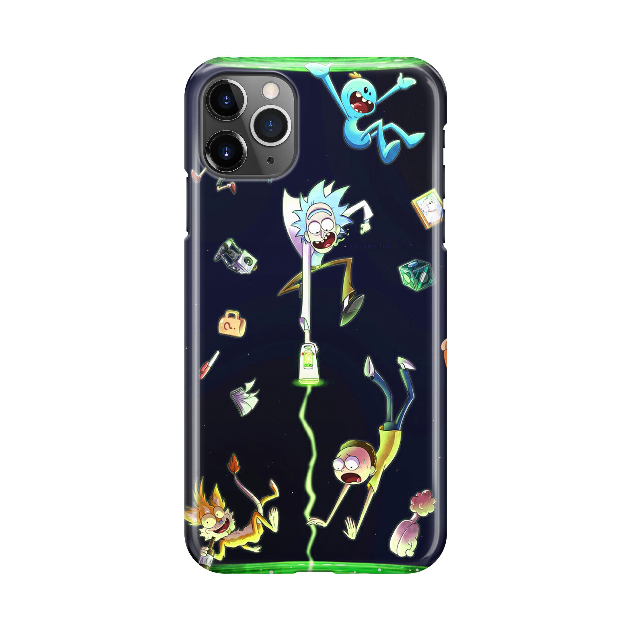 Rick And Morty Portal Fall iPhone 11 Pro Case