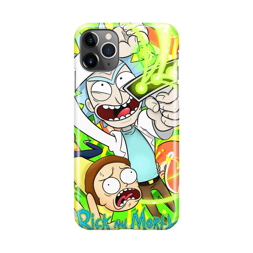 Rick And Morty Shoot Portal Gun iPhone 11 Pro Max Case