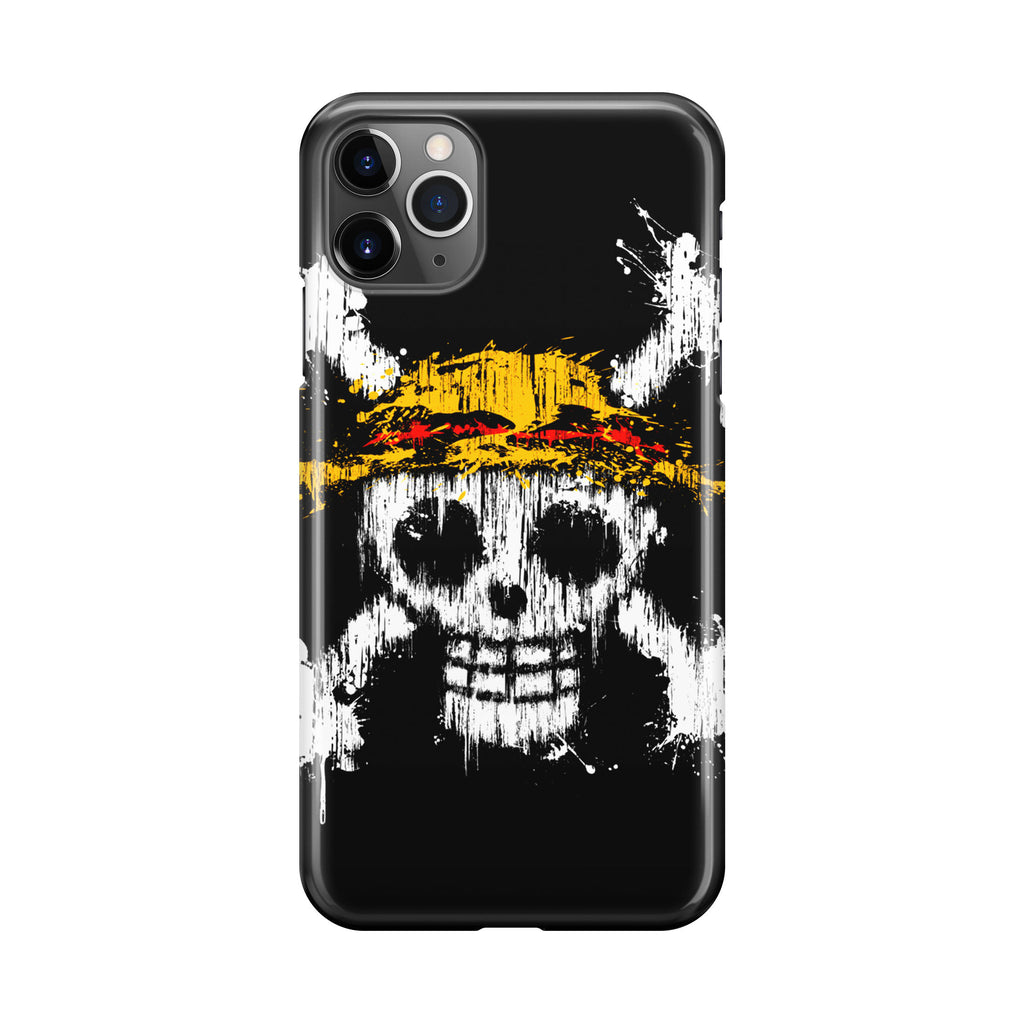 Straw Hat Pirate Logo Paint iPhone 11 Pro Case