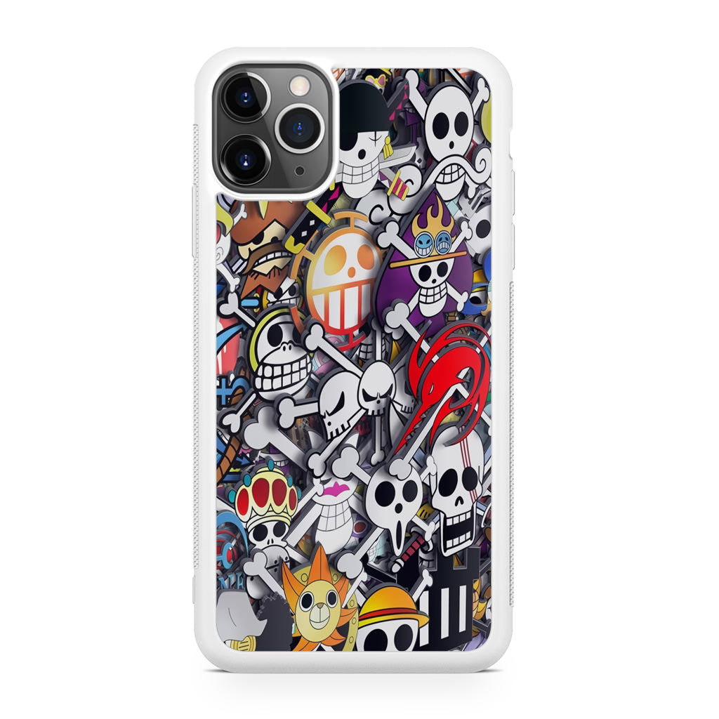 All Pirate Symbols One Piece iPhone 11 Pro Max Case