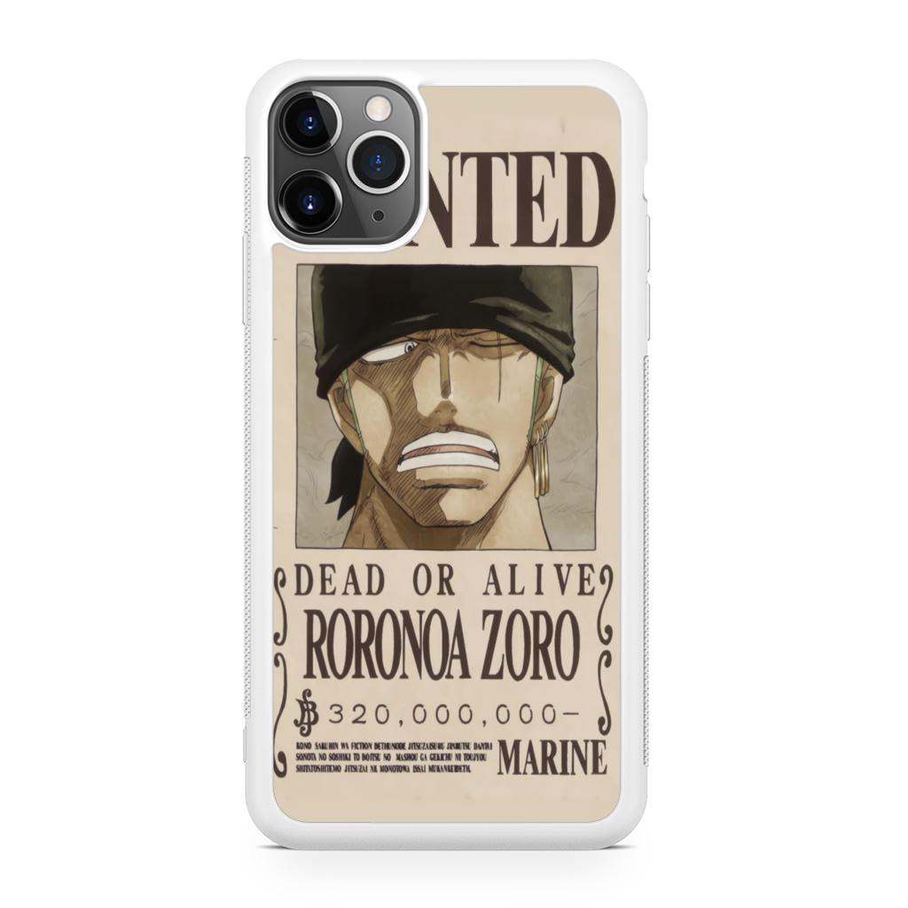 Roronoa Zoro Bounty iPhone 11 Pro Max Case